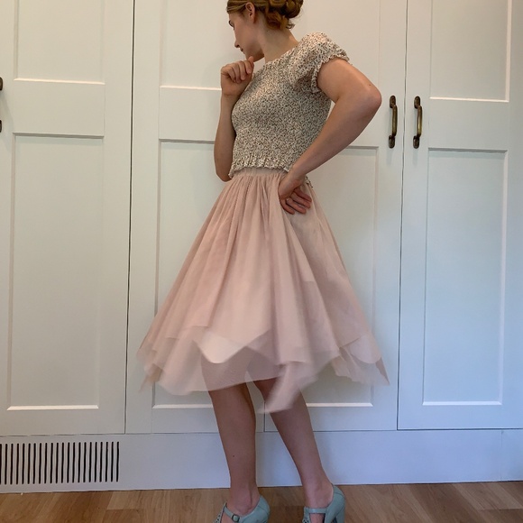 Blush Pink Tulle Skirt - Picture 5 of 6